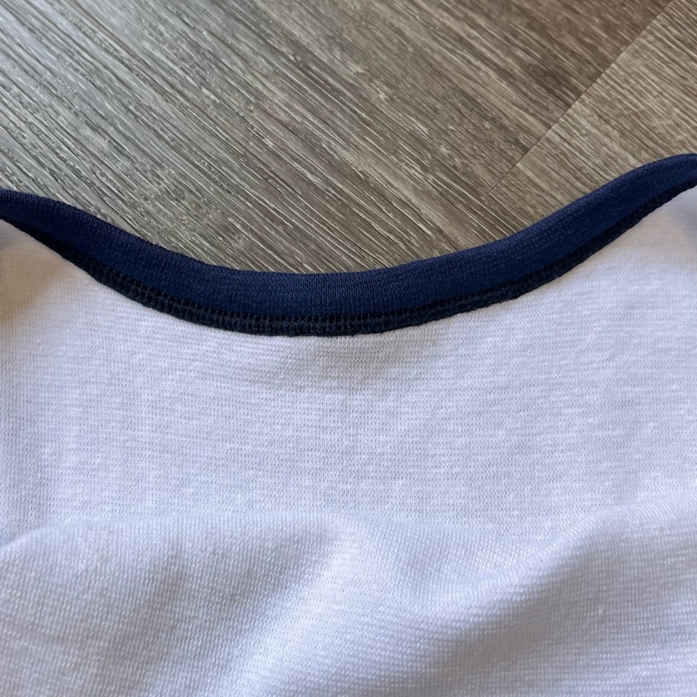 Vintage Navy and White Maxi Dress - Picture 3 of 6